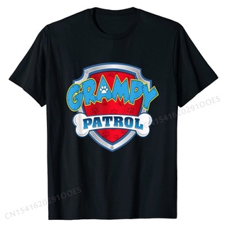 เสื้อยืดผ้าฝ้ายพรีเมี่ยม เสื้อยืดผ้าฝ้าย พิมพ์ลาย Grampy Patrol - Dog Mom Dad น่ารัก สุดฮา สําหรับผู้ชาย ปาร์ตี้วันเกิด