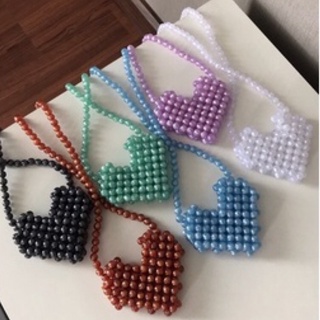 Handmade Bead Bags กระเป๋าลูกปัด กระเป๋าสะพายผู้หญิง กระเป๋าHandmade กระเป๋าแฟชั่นเกาหลี