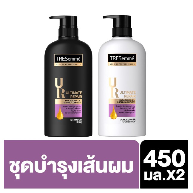 TRESemmé Shampoo 450 ml+ Hair Conditioner 450 ml Platinum Strength UNILEVER