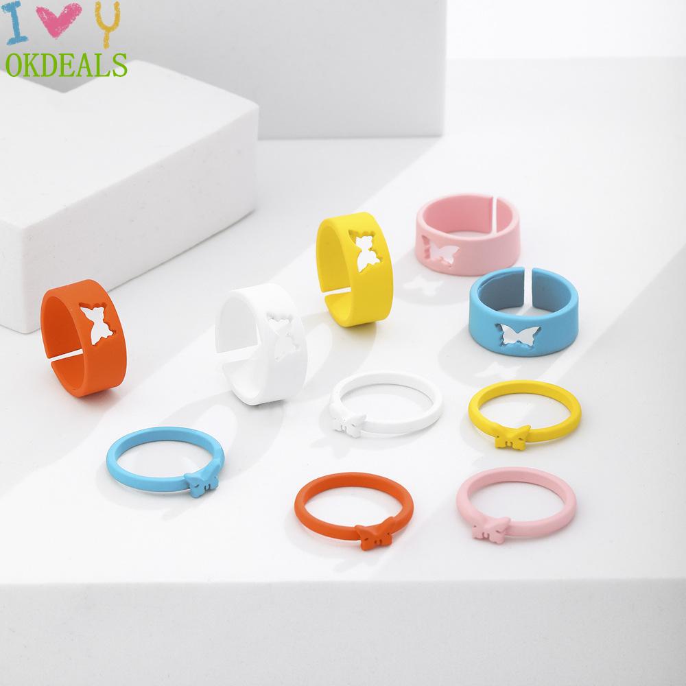 Vintage Musical Note Couple Rings Set - Adjustable Open Band For Him & Her