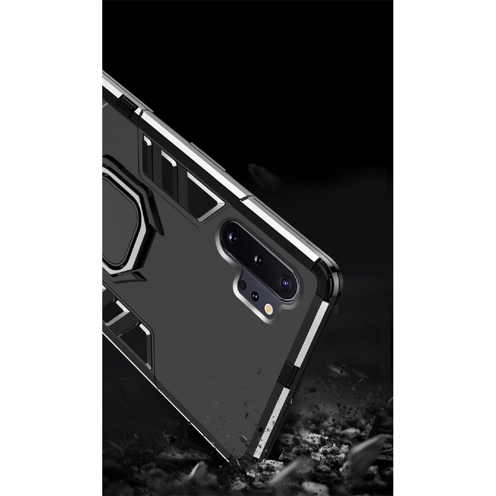 สําหรับ Samsung Galaxy Note 10 / Note 10 Plus เกราะกันกระแทกเคสแหวนขาตั้งกันชนฝาหลัง ราคา ถูกที่สุด ดีลบีเคเค แกลเลอรีภาพที่ 6
