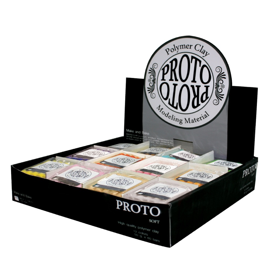 ดินโพลิเมอร์ 48 ก้อน PROTO Polymer Clay 48 และ 57 pcs (ให้เลือก) หนักก้อนละ 50 กรัม