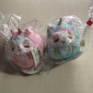 ตุ๊กตาดารุมะโคนี่ยูนิคอร์นเล็ก AMU DARUMA ROSE - CONY &amp; ROSE เลือกสีได้ ชมพู หรือ ฟ้า