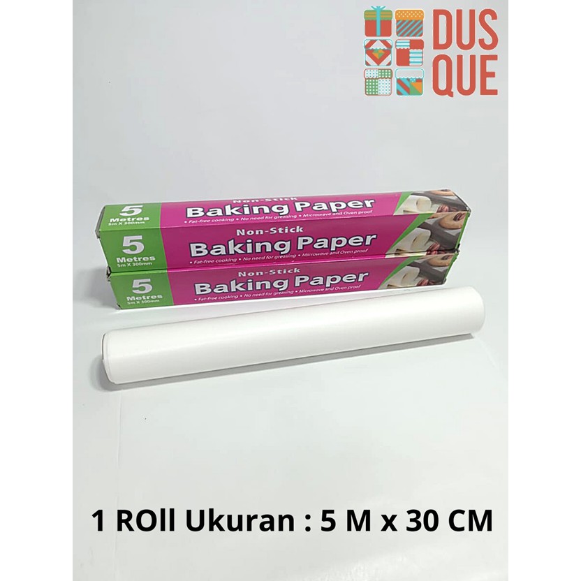 (1 ม้วน 5 MX30 CM) BAKING PAPER BAKING PAPER / BREAD PAPER / BREAD BASE / NON-STICK BAKING PAPER