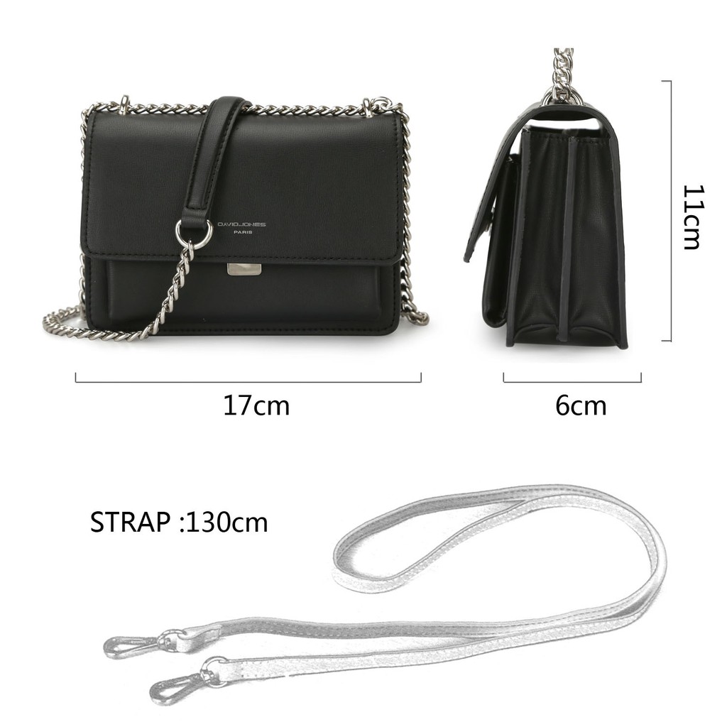 David jones paris กระเป๋าสะพายข้าง สไตล์วินเทจ สำหรับผู้หญิง #8