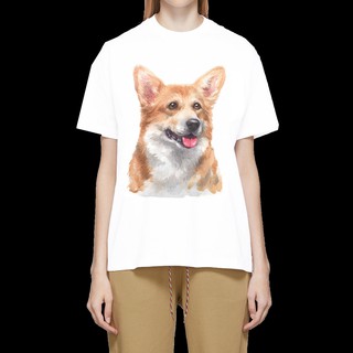 เสื้อลายหมา DWC002 welsh corgi เสื้อยืด เสื้อยืดลายหมา เสื้อยืดสกรีนลายหมา