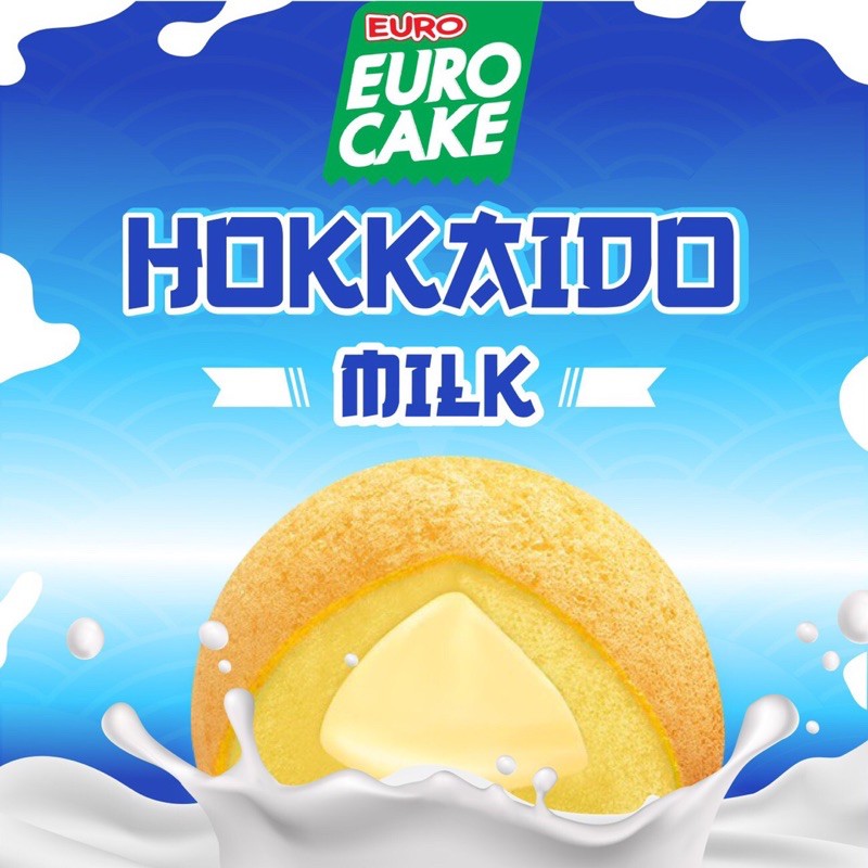 ยูโร่ นมฮอกไกโด (12ชิ้น) Hokkaido Milk ใหม่!! อร่อย นุ่ม หอมนม พร้อมส่ง!! ยูโร่คัสตาร์ดเค้ก