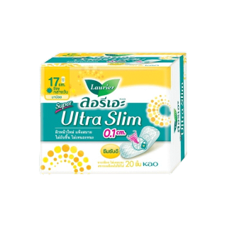 ลอรีเอะ ซูเปอร์ อัลตร้า สลิม กลางวัน บางเฉียบ 0.1 ยาว 17 ซม. ไม่มีปีก 20 ชิ้น(Sanitary napkin,ผ้าอนามัย)