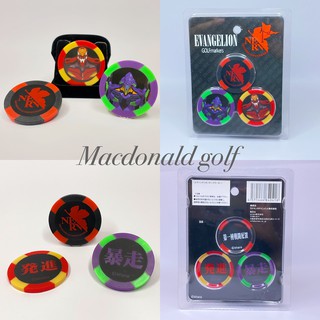 Golf Ball marker chip EVANGELION-3 pieces set