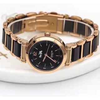 Coach Sport Ceramic Blue Dial Two Tone Steel Strap Watch for Women - 14502462