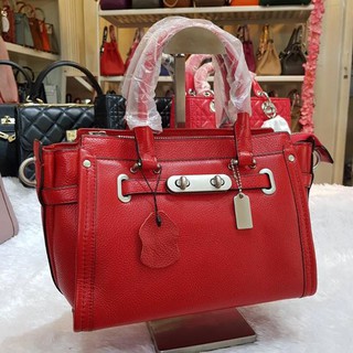 Angela Coach Style 27cm. สีแดง