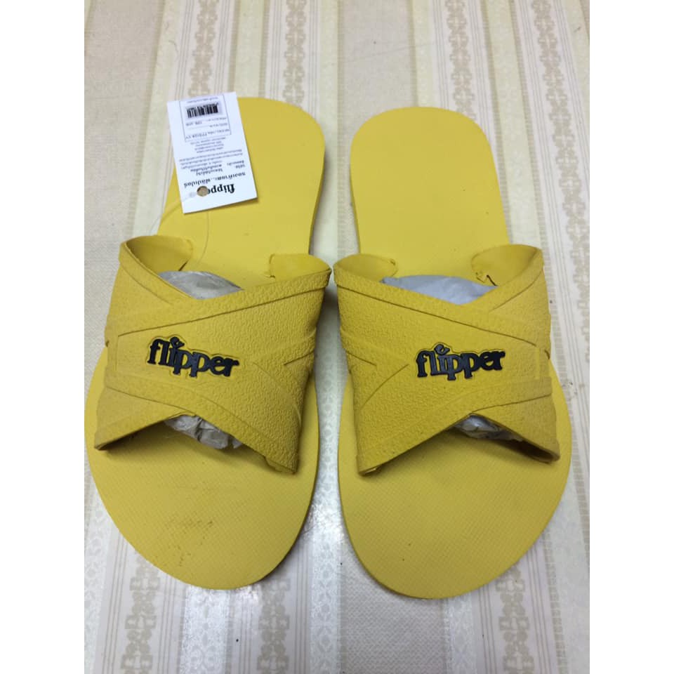 รองเท้าฟองน้ำ Flipper สีเหลือง(ฟิปเปอร์) สินค้ามาเพิ่มแล้ว