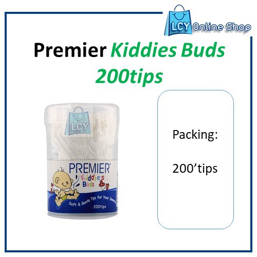 PREMIER Kiddies Buds 200tips Kiddy Cotton Buds儿童耳