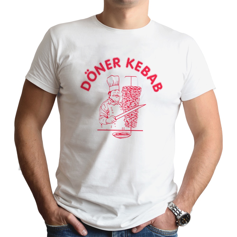 Doner Kebab เสื้อยืดสําหรับชายแขนสั้น O-คอฤดูร้อนกราฟิก Tops Tee Camiseta GILDAN วาฟเฟิลเสื้อ T เสื้