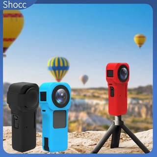 Shocc เคสซิลิโคน ป้องกันเลนส์ กันรอยขีดข่วน สําหรับ Insta360 One Rs 1 นิ้ว Panoramic