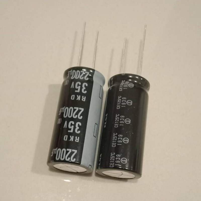 (แพ็ค10ชิ้น) C 2200UF 35V ELNA 125C ขนาด16x36mm แท้-ใหม่จากโรงงาน แพ็ค C2200UF35V C 2200UF35V ตัวเก็