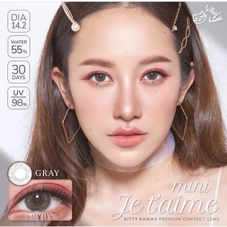 สายตา 0.00 -​10.00💛รุ่น Jetaime gray 💗 by kitty kawaii