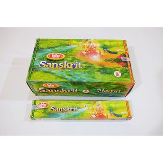 ธูปกำยาน กล่องสีเขียว Sanskrit INCENSE STICKS สินค้าขายดี นำเข้าจากประเทศอินเดีย ของแท้100%