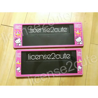 กรอบป้ายทะเบียน กันน้ำ ลายการ์ตูน (เฮลโหล คิตตี้ Hello Kitty)