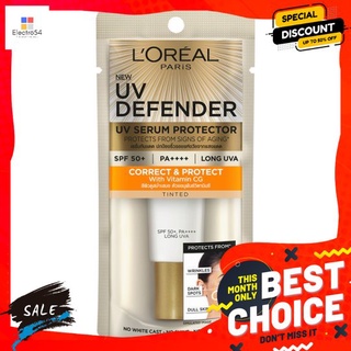 ลอรีอัลยูวีดีเฟนคอร์เร็คท์โพรเท็คท์15มลผลิตภัณฑ์ดูแลผิวหน้าLOREAL UV DEFENDER CORRECTPROTECT 15ML