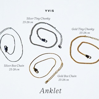 YVIS chain anklet (gold,silver)