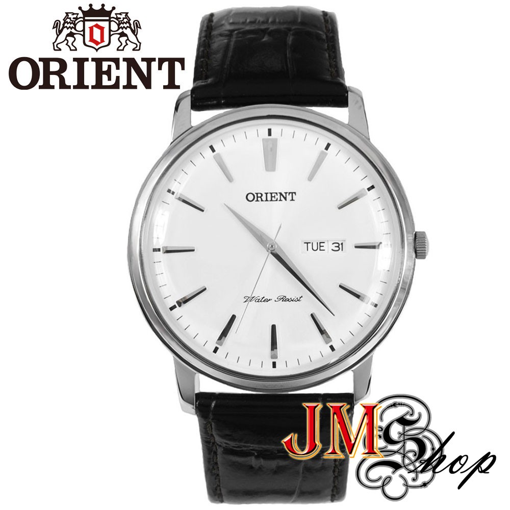Orient Classic Design นาฬิกาข้อมือผู้ชาย สายหนังแท้ รุ่น FUG1R003W (หน้าปัดสีเงิน)