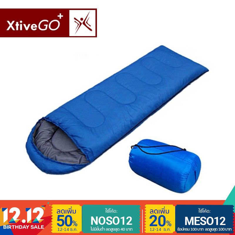 [ส่งฟรี] - XtiveGo ถุงนอนแบบพกพาสำหรับเดินทางสีน้ำเงิน