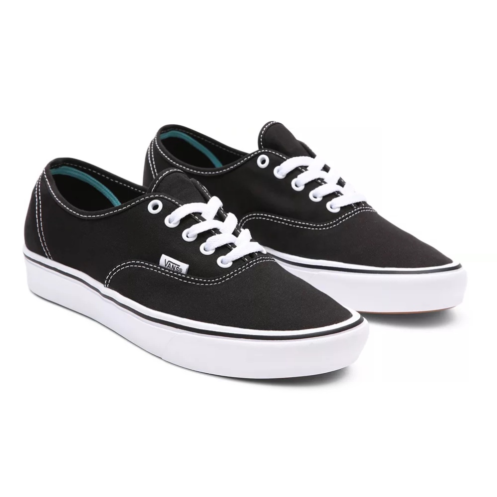 VANS Authentic (ComfyCush) - BlackTrue White VN0A3WM7VNE รองเท้าแวน แท้ ...