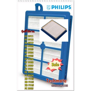 อะไหล่ของแท้/แผ่นกรองเครื่องดูดฝุ่นฟิลิปส์ด้านหลัง 8 ช่อง/432200494132/Philips