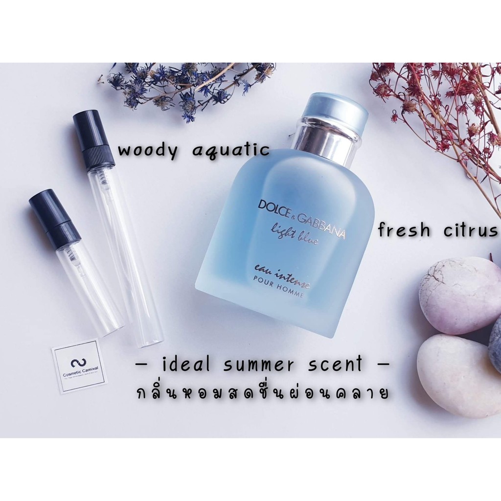 น้ำหอมแบ่งขาย(ของแท้)Dolce & Gabbana Light Blue Eau Intense EDP Pour Homme