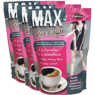 Signature Max Curve Coffee (10ซอง/ห่อ) 3ห่อ กาแฟลดน้ำหนัก ปลอดภัย กาแฟปรุงสำเร็จชนิดผง กาแฟซอง กาแฟลดอ้วน