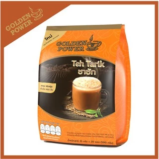 ชาชัก ชานม ตราโกลเด้น เพาเวอร์ (Golden Power Teh Tarik 3in1) 20 ซอง/ถุง