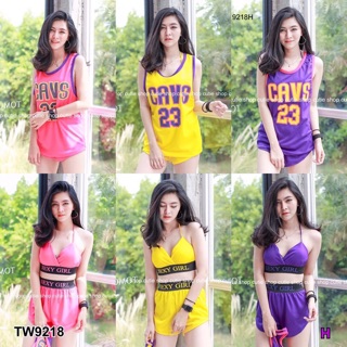 Set 3 ชิ้น Bikini+เสื้อกล้าม+กางเกงขาสั้น TW9218