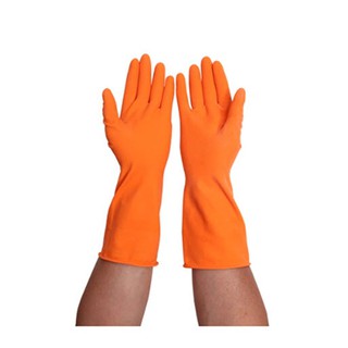 KRATING ถุงมือยางธรรมชาติ สีส้ม กลาง(M411-3025)