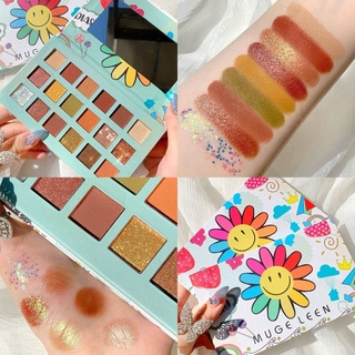 MUGE LEEN Eyeshadow Powder Palette พาเลททาตา18สี