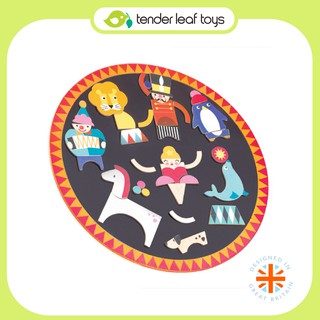 Tender Leaf Toys ของเล่นไม้ ของเล่นเสริมพัฒนาการ ละครสัตว์แม่เหล็ก Circus Night