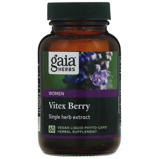 🔥พร้อมส่ง🔥 Gaia Herbs, Vitex Berry, 60 Vegan Liquid Phyto-Caps