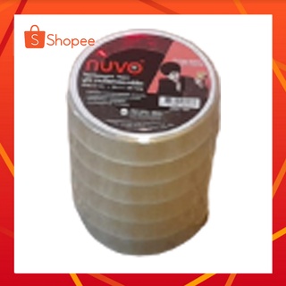 Nuvo เทปOPP เทปสีใน Nuvo แกน 1.5 นิ้ว หน้ากว้าง 1/2 นิ้ว, 1 นิ้ว ความยาว 36 หลา แต่ละขนาดจำนวนต่อแพ็คไม่เท่ากัน