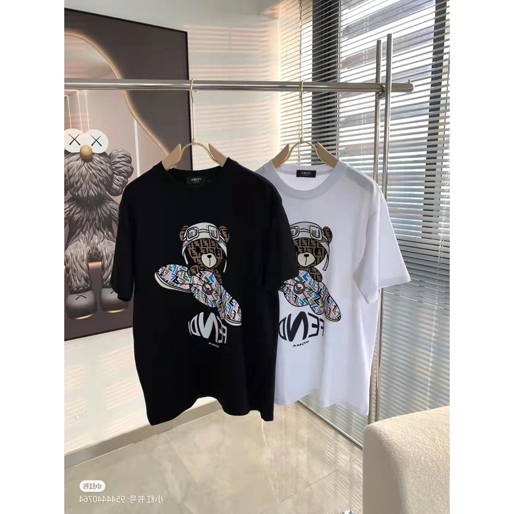 เสื้อยืด คอกลม ผ้าฝ้ายแท้ พิมพ์ลาย F Home แฟชั่นยอดนิยม สไตล์สตรีท สําหรับผู้ชาย และผู้หญิง