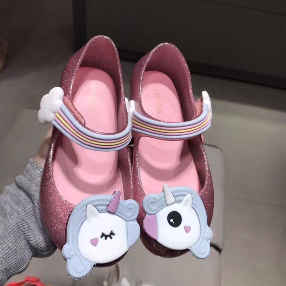 mini melissa unicorn sandals