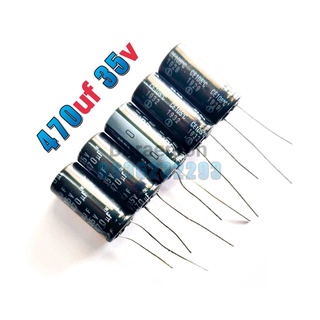 Capacitor Electrolyte คาปาซิเตอร์ 470UF 35V ตัวเก็บประจุ อิเล็กโทรไลต