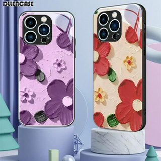 Dllencase เคสกระจกนิรภัย ป้องกันกล้อง สําหรับ iPhone 14 Pro Max 14 Plus 13 12 11 D099