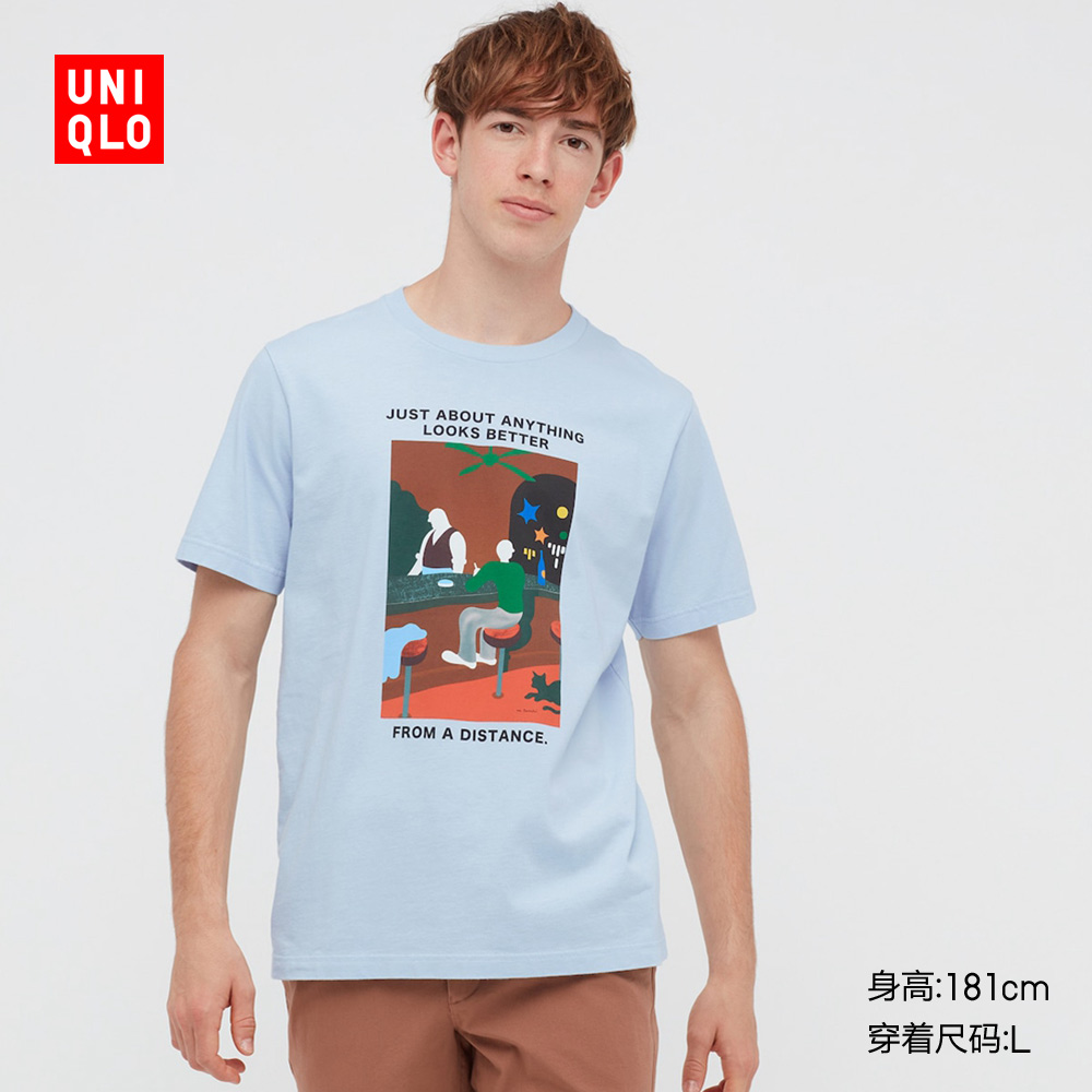 Uniqlo เสื้อยืดพิมพ์ลาย Murakami Series 43698 สําหรับผู้ชายและผู้หญิงS-5XL