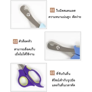 AL-181 กรรไกรตัดเล็บสัตว์เลี้ยง สุนัข หมา แมว กระต่าย ที่ตัดเล็บสัตว์เลี้ยง อุปกรณ์ตัดเล็บ Pet Nail Clipper 🔥 พร้อมส่ง 🔥