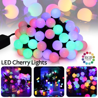 ไฟกลม ไฟกลม LED ไฟเชอรี่ ไฟประดับ ไฟแต่งห้องนอน ยาว 5 เมตร ไฟประดับตกแต่งเทศกาล LED Cherry Light  Superlight