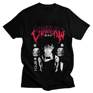 oversize T-shirt เสื้อยืดแขนสั้น พิมพ์ลายการ์ตูนอนิเมะ Chainsaw Man Kobeni Metal แฟชั่นคลาสสิก สําหรับผู้ชาย S-5XL