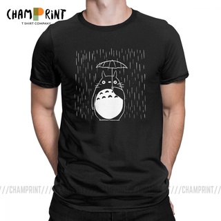 เสื้อยืดคอกลม แขนสั้น ผ้าฝ้าย 100% พิมพ์ลายอนิเมะ My Neighbour Totoro สไตล์ญี่ปุ่น สําหรับผู้ชาย และผู้หญิงSize S-5XL