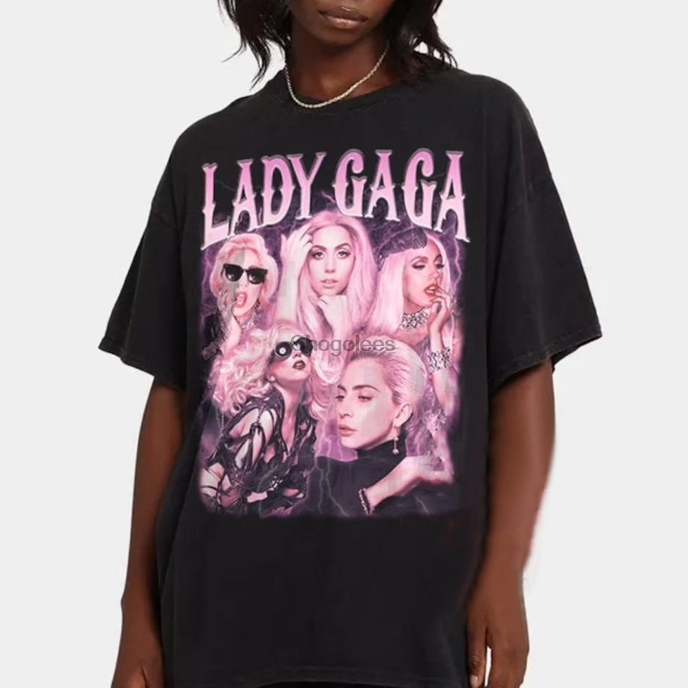 Lady Gaga T เสื้อ Retro Lady Gaga T เสื้อ Vintage Lady Gaga T เสื้อ