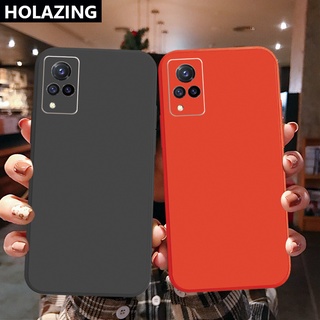 เคสซิลิโคนนิ่ม ขอบสี่เหลี่ยม กันรอยขีดข่วน ทนทาน สําหรับ VIVO Y12S Y12A Y50 Y30i Y20 Y20i Y3S Y15 Y17 Y95