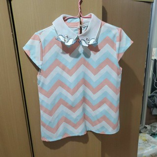 เสื้อชีฟอง มือสอง สภาพนางฟ้า น่ารัก